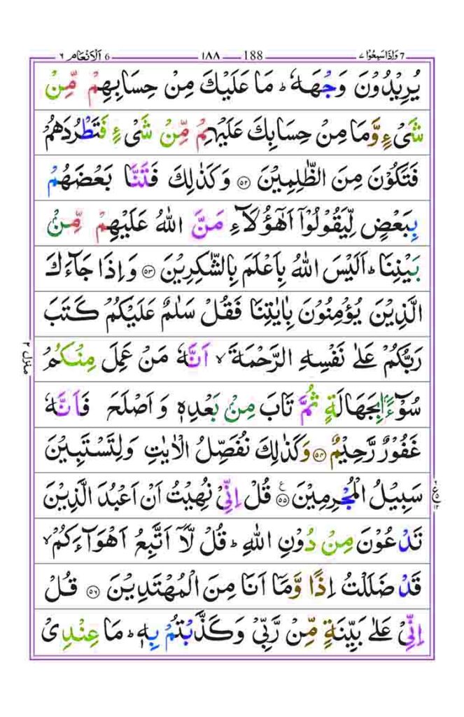 Surah Al Anam Page 10