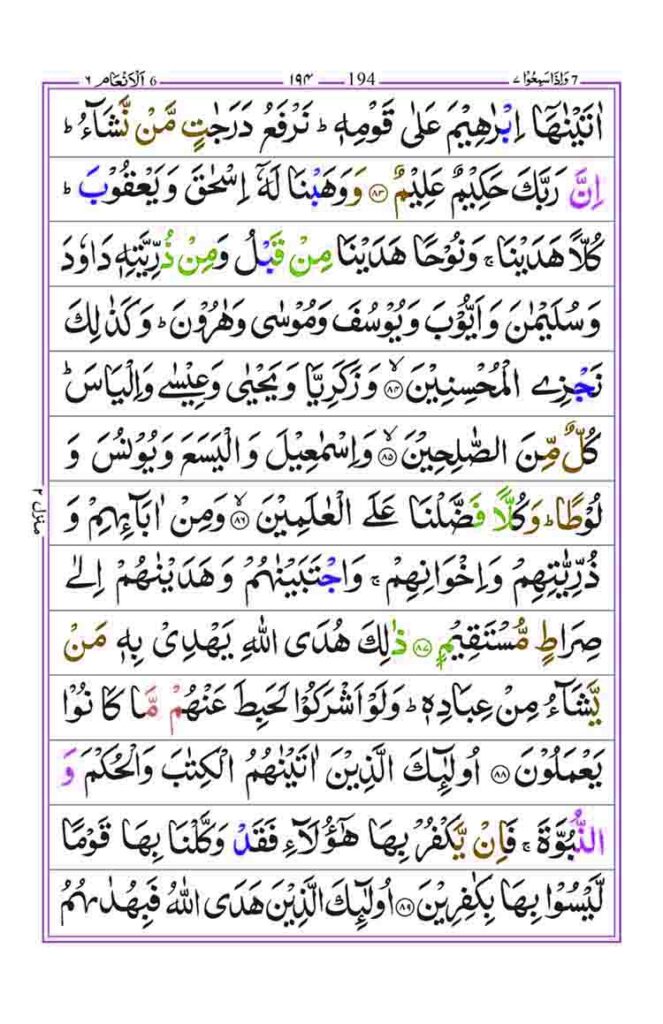 Surah Al Anam Page 16