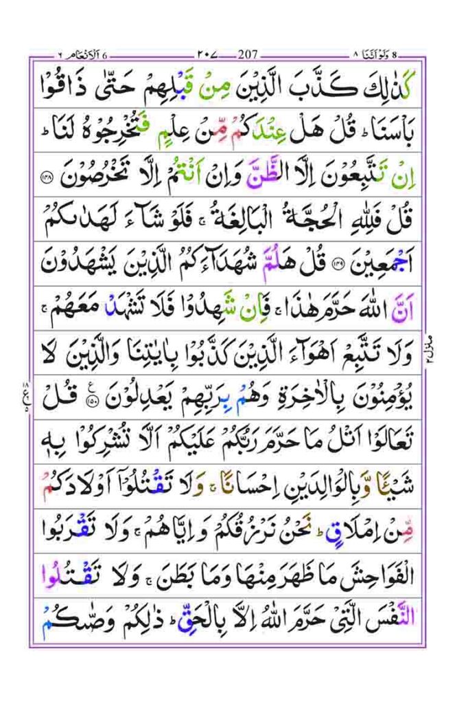 Surah Al Anam Page 29