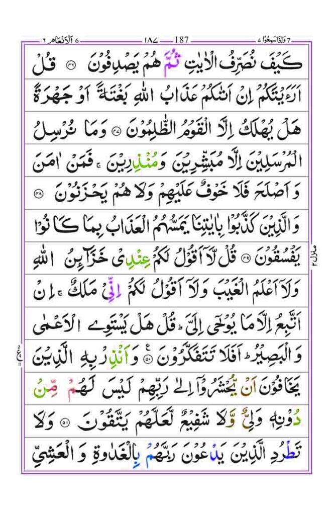 Surah Al Anam Page 9