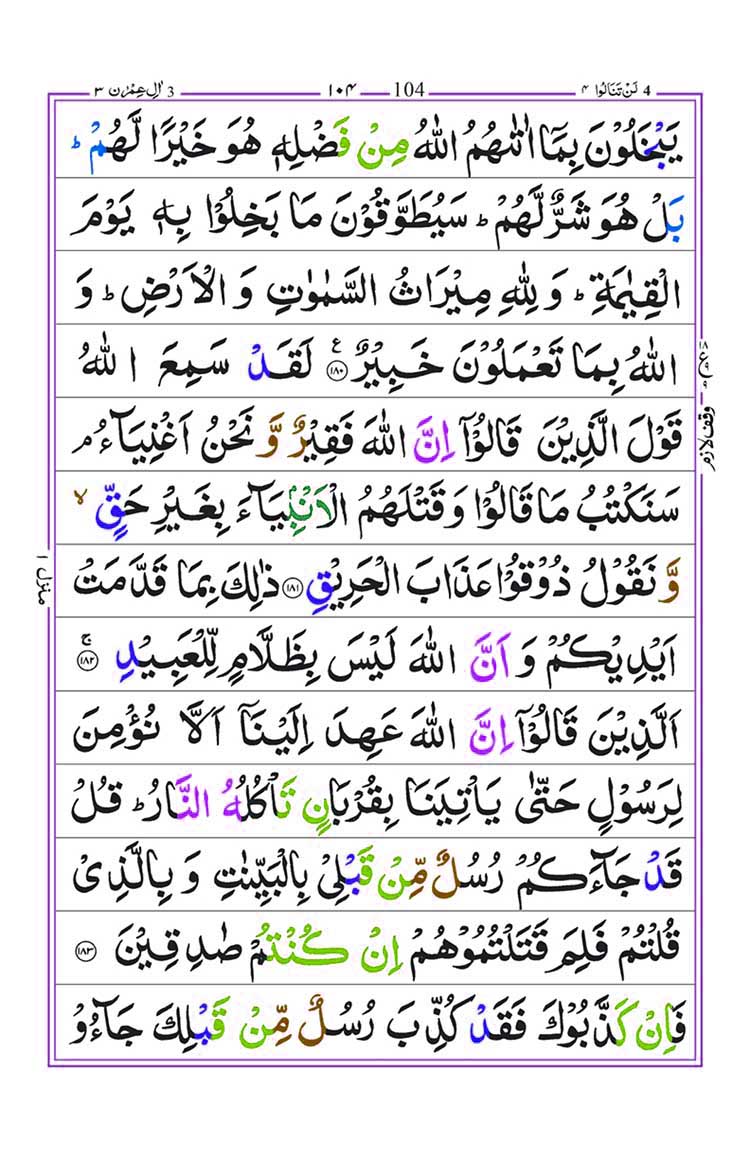 Surah Al Imran page 35