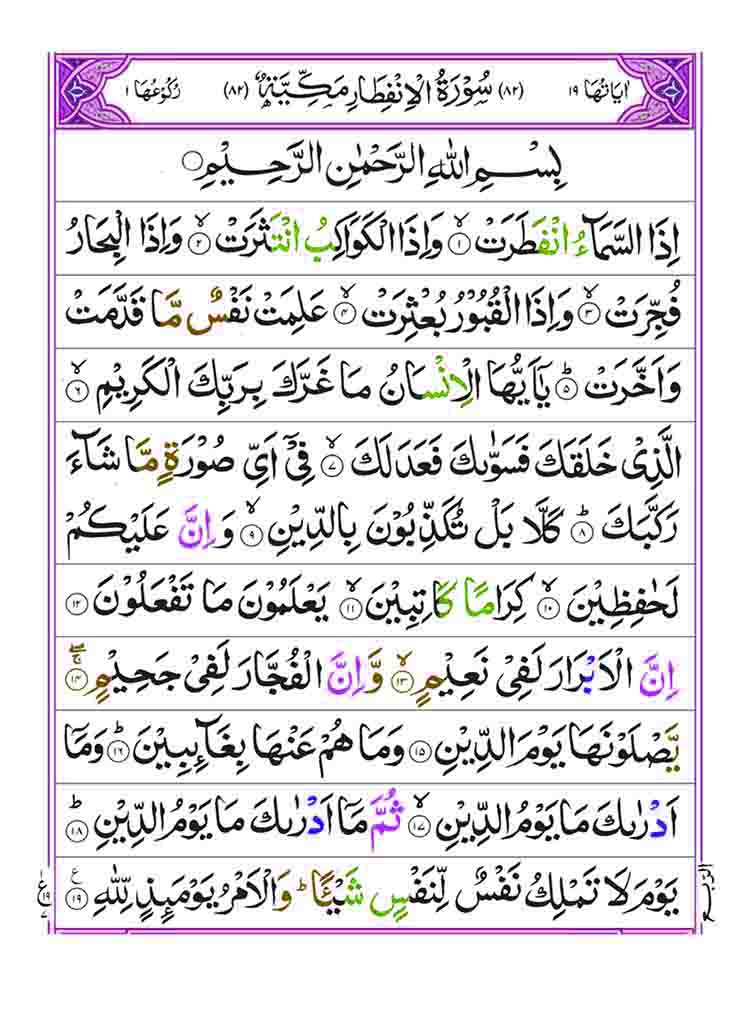 Surah-al-infitar